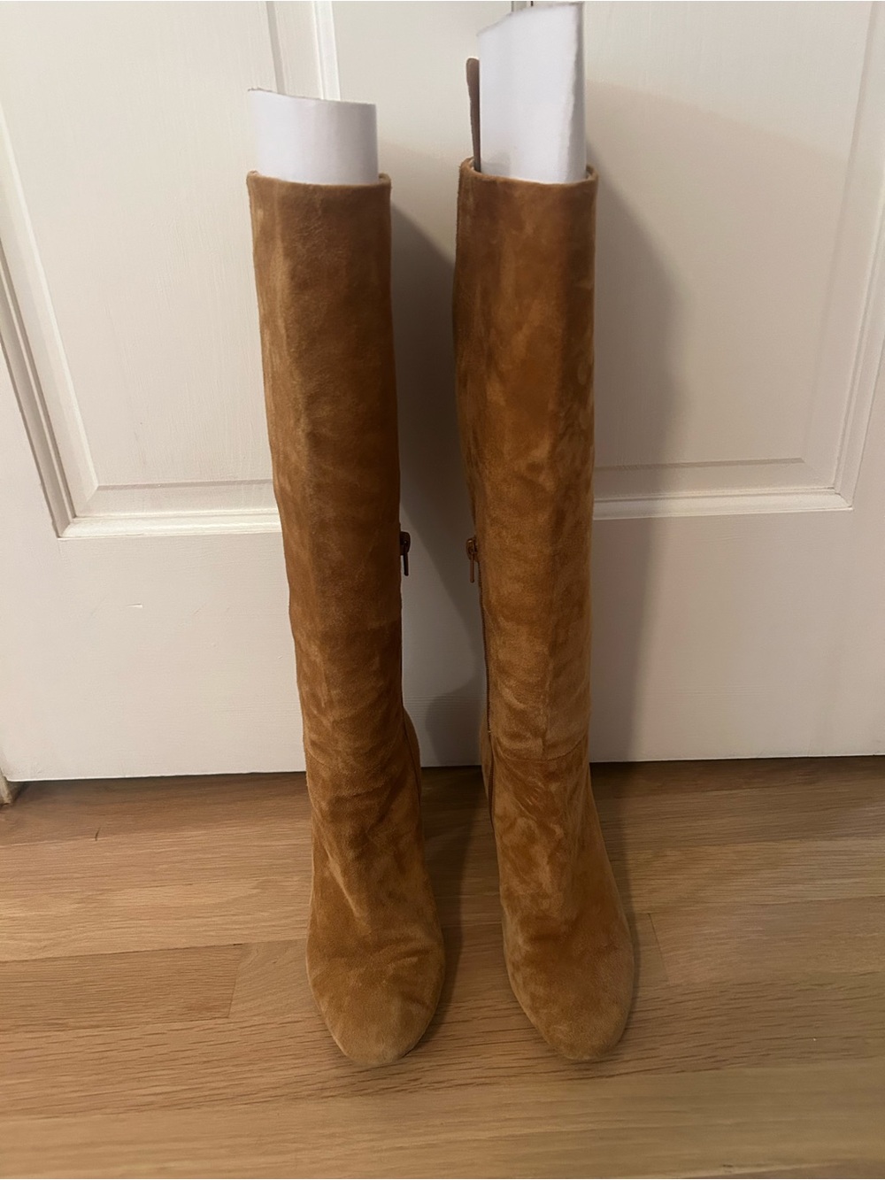 Charles David Chestnut Suede Boots